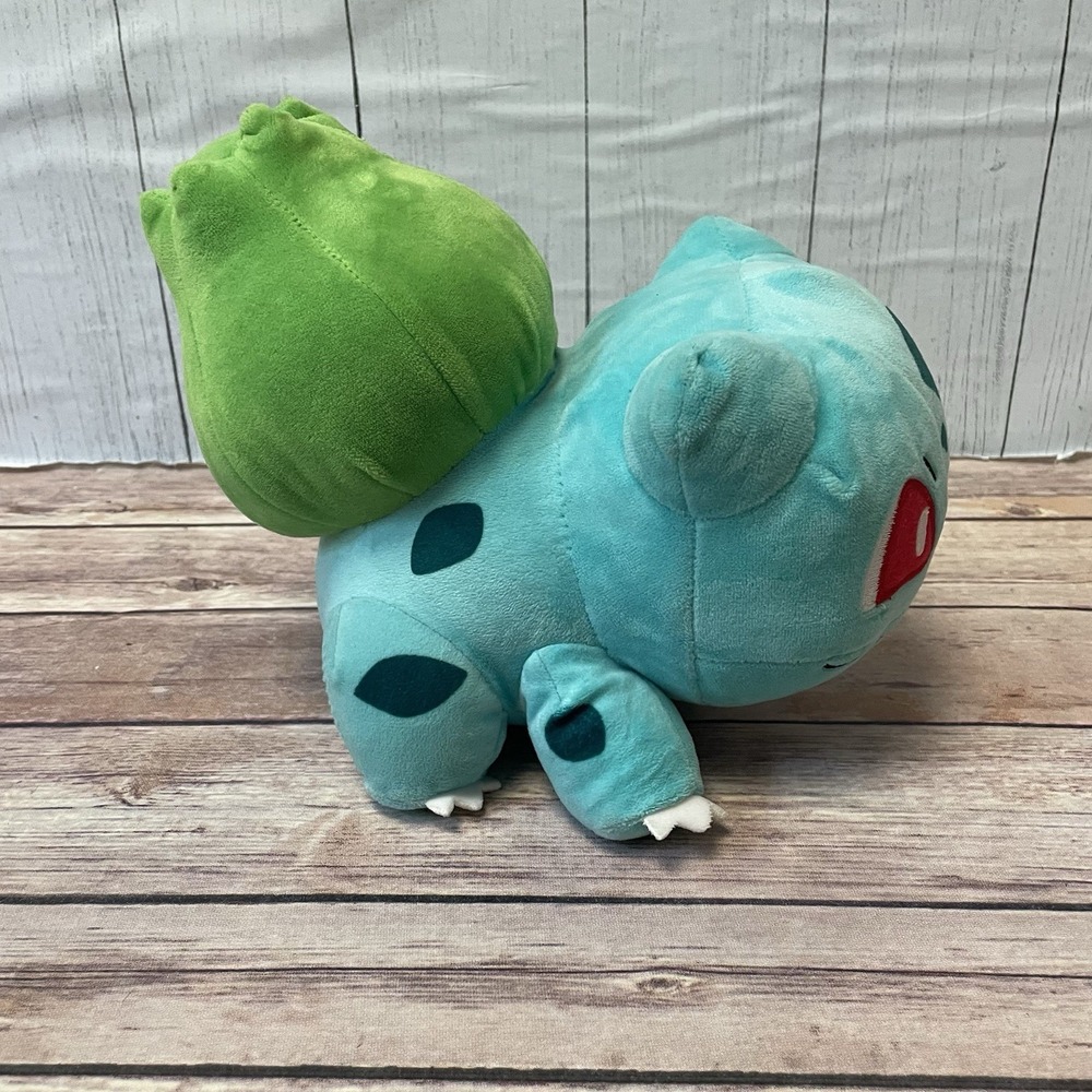 2021 Pokemon Bulbasaur Plush Toy Jazwares Small 8-10 Inches Cut Tag Stuffy - Picture 4 of 7